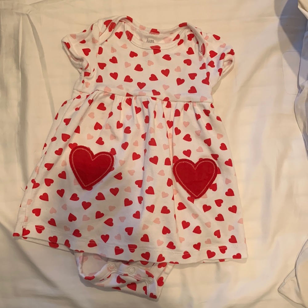 Just one you by carters hearts Valentine’s Day dress 9M